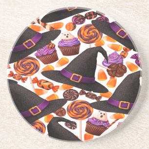Halloween Hexen Candy Mais Pumpkins Kids Party Getränkeuntersetzer