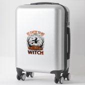Halloween Hexen Design Sei Süß Oder Werde Verzaube Aufkleber (Koffer)