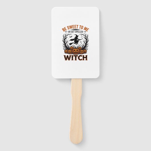 Halloween Hexen Design Sei Süß Oder Werde Verzaube Fächer (Vorderseite)