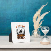 Halloween Hexen Design Sei Süß Oder Werde Verzaube Fotoplatte (InSitu)