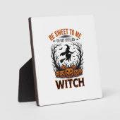Halloween Hexen Design Sei Süß Oder Werde Verzaube Fotoplatte (Vorderseite)