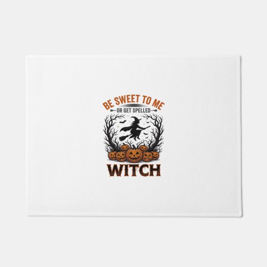 Halloween Hexen Design Sei Süß Oder Werde Verzaube Fußmatte (Vorderseite)