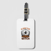 Halloween Hexen Design Sei Süß Oder Werde Verzaube Gepäckanhänger (Vorderseite Vertikal)