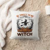 Halloween Hexen Design Sei Süß Oder Werde Verzaube Kissen (Decke)