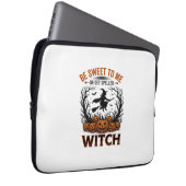 Halloween Hexen Design Sei Süß Oder Werde Verzaube Laptopschutzhülle (Vorne Rechts)