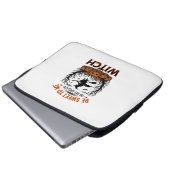 Halloween Hexen Design Sei Süß Oder Werde Verzaube Laptopschutzhülle (Vorne Knopf)
