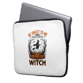 Halloween Hexen Design Sei Süß Oder Werde Verzaube Laptopschutzhülle (Vorderseite Links)