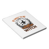 Halloween Hexen Design Sei Süß Oder Werde Verzaube Notizblock (angewinkelt)