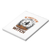 Halloween Hexen Design Sei Süß Oder Werde Verzaube Notizblock (Rotiert)