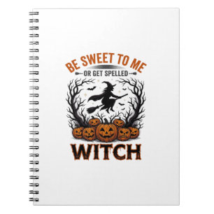 Halloween Hexen Design Sei Süß Oder Werde Verzaube Notizblock