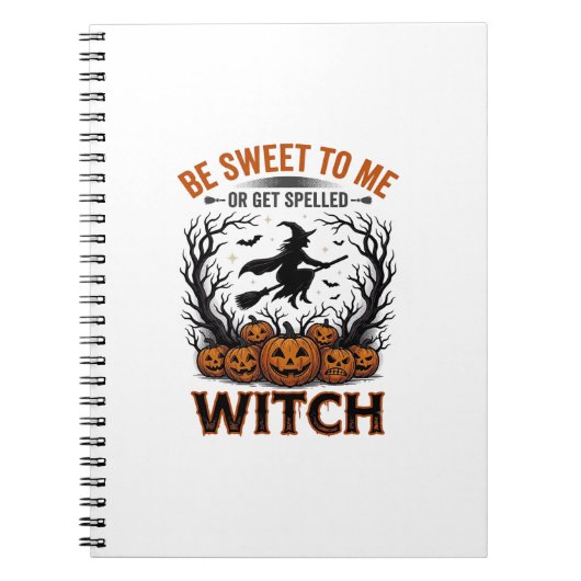 Halloween Hexen Design Sei Süß Oder Werde Verzaube Notizblock (Vorderseite)