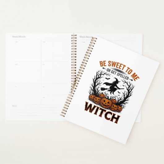 Halloween Hexen Design Sei Süß Oder Werde Verzaube Planer (Anzeige)