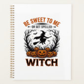 Halloween Hexen Design Sei Süß Oder Werde Verzaube Planer (Vorderseite)