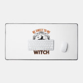 Halloween Hexen Design Sei Süß Oder Werde Verzaube Schreibtischunterlage (Tastatur & Maus)