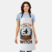 Halloween Hexen Design Sei Süß Oder Werde Verzaube Schürze (Getragen)