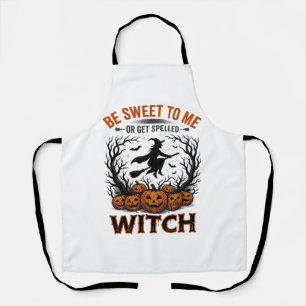 Halloween Hexen Design Sei Süß Oder Werde Verzaube Schürze