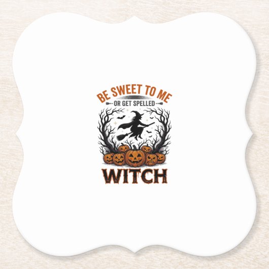 Halloween Hexen Design Sei Süß Oder Werde Verzaube Untersetzer (Vorderseite)