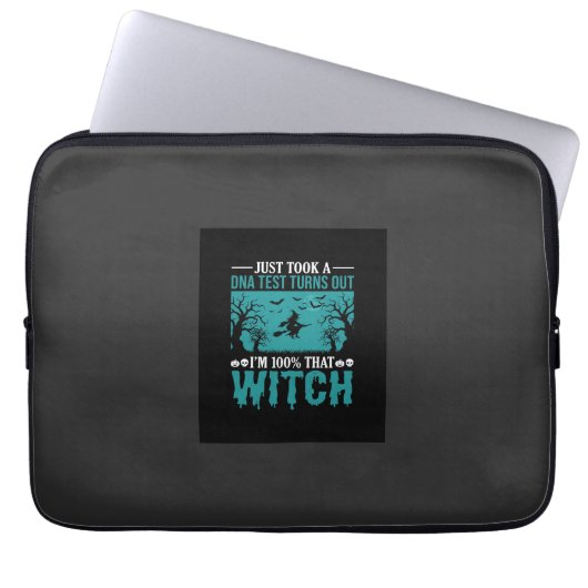 Halloween Hexen DNA-Test-Design Laptopschutzhülle (Vorderseite)