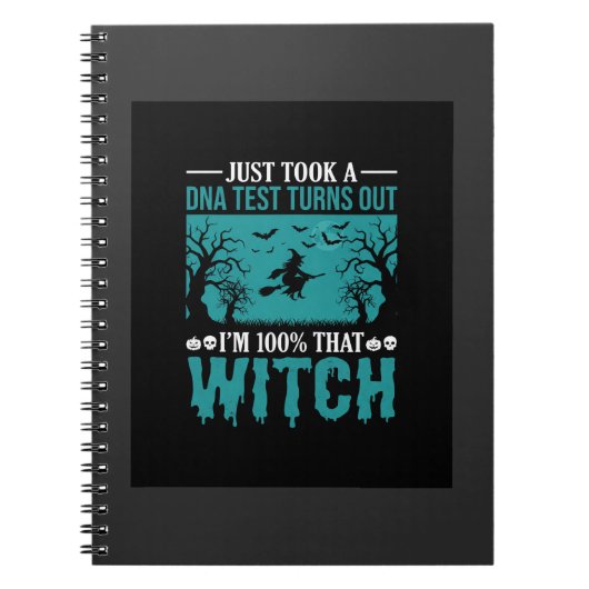 Halloween Hexen DNA-Test-Design Notizblock (Vorderseite)