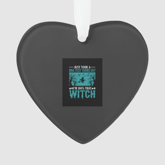 Halloween-Hexen-DNA-Test-Design Ornament (Vorderseite)
