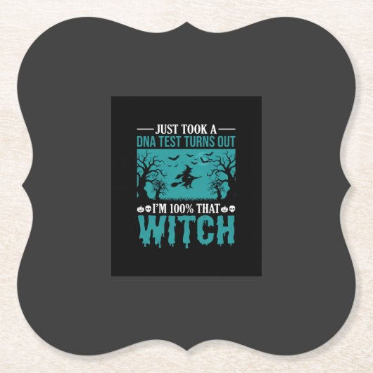 Halloween Hexen DNA-Test-Design Untersetzer (Vorderseite)