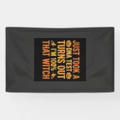 Halloween Hexen DNA-Test Lustiges Design Banner (Horizontal)