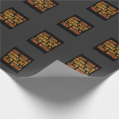 Halloween-Hexen-DNA-Test Lustiges Design Geschenkpapier (Ecke)