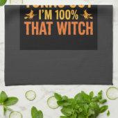 Halloween Hexen DNA Test Lustiges Design Geschirrtuch (Gefaltet)