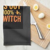 Halloween Hexen DNA Test Lustiges Design Geschirrtuch (Viertel Falte)