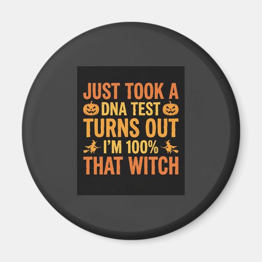 Halloween Hexen DNA Test Lustiges Design Magnet (Vorne)