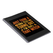 Halloween-Hexen-DNA-Test Lustiges Design Notizblock (Rechte Seite)