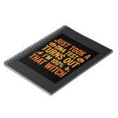Halloween-Hexen-DNA-Test Lustiges Design Notizblock (Linke Seite)