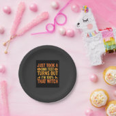 Halloween Hexen DNA Test Lustiges Design Pappteller (Party)