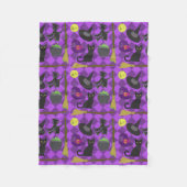 Halloween Hexen Fleecedecke (Vorderseite)