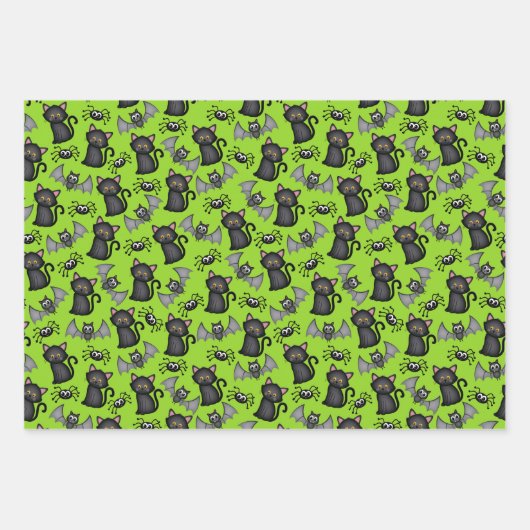 Halloween Hexen Geschenkpapier Set (Vorderseite 2)