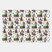 Halloween Hexen Geschenkpapier Set (Vorderseite)