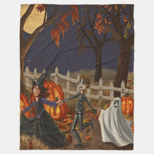 Halloween Hexen Ghule und Geister Oh Mein Fleecedecke