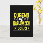 Halloween-Hexen-Halloween Niedlich Karte (Gelbe Blume)