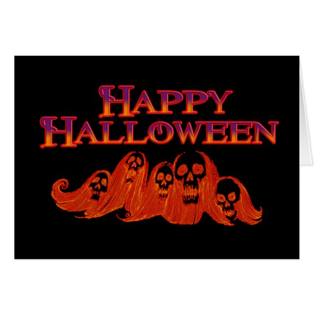 Halloween Hexen Happy Halloween (Vorderseite (Horizontal))