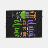 Halloween Hexen Hexenweg zum Weinkostüm Fleecedecke (Vorderseite (Horizontal))