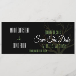 Halloween Hexen Hochzeit speichern das Datum Save The Date