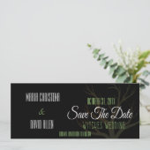 Halloween Hexen Hochzeit speichern das Datum Save The Date (Stehend Vorderseite)