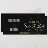 Halloween Hexen Hochzeit speichern das Datum Save The Date (Vorne/Hinten)