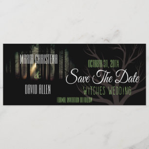 Halloween Hexen Hochzeit Speichern Sie die Datumsk Save The Date