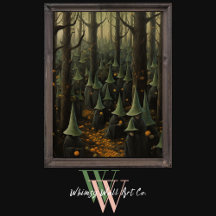 Halloween Hexen in der Forest Dark Gothic Art