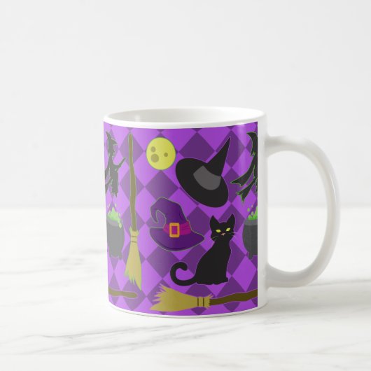 Halloween Hexen Kaffeetasse (Rechts)
