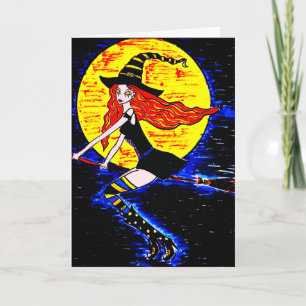 Halloween Hexen Karte