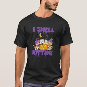 Halloween Hexen Katzen Ich rieche Kätzchen Parodi T-Shirt