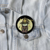 Halloween Hexen Knopf Button (Beispiel)