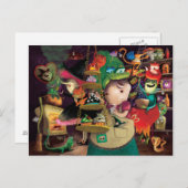 Halloween Hexen Küche Postkarte (Vorne/Hinten)